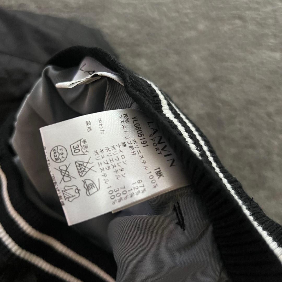 LANVIN SPORT ランバンスポール　中綿　ゴルフパンツ　キルティング　黒