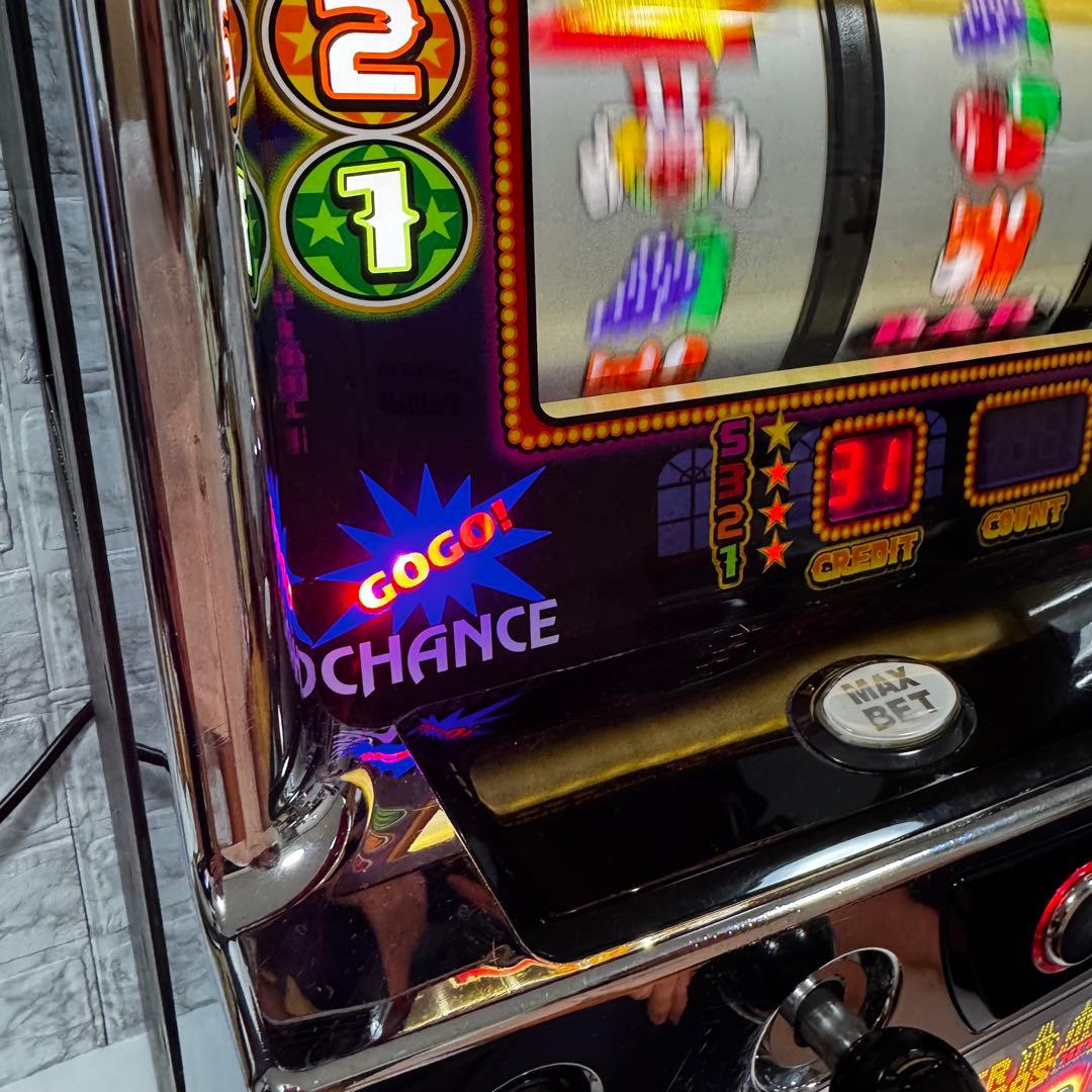 名器 パチスロ実機 ファンキージャグラー コイン不要機付 家庭用