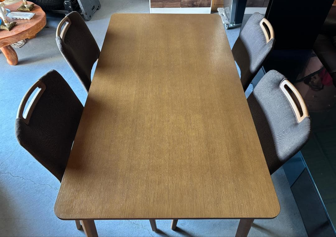 リアル様直接引き取り専用 NITORI モダンダイニング5点セット、幅150cm