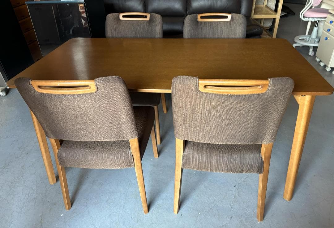 リアル様直接引き取り専用 NITORI モダンダイニング5点セット、幅150cm