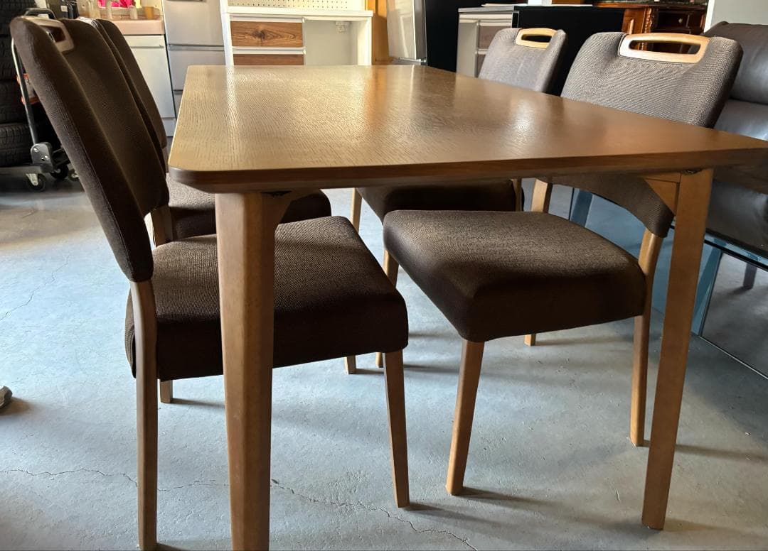 リアル様直接引き取り専用 NITORI モダンダイニング5点セット、幅150cm