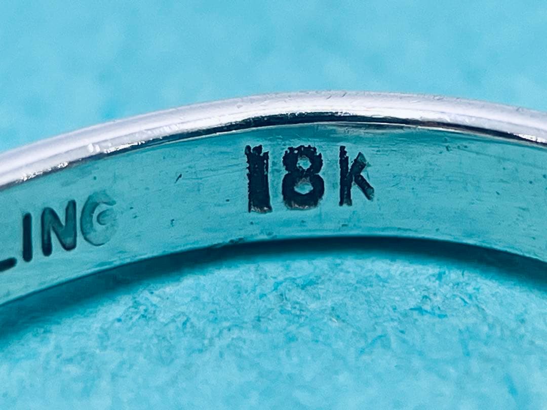 c888 ティファニー　フック&アイ　リング　K18 750/925 約7.5号