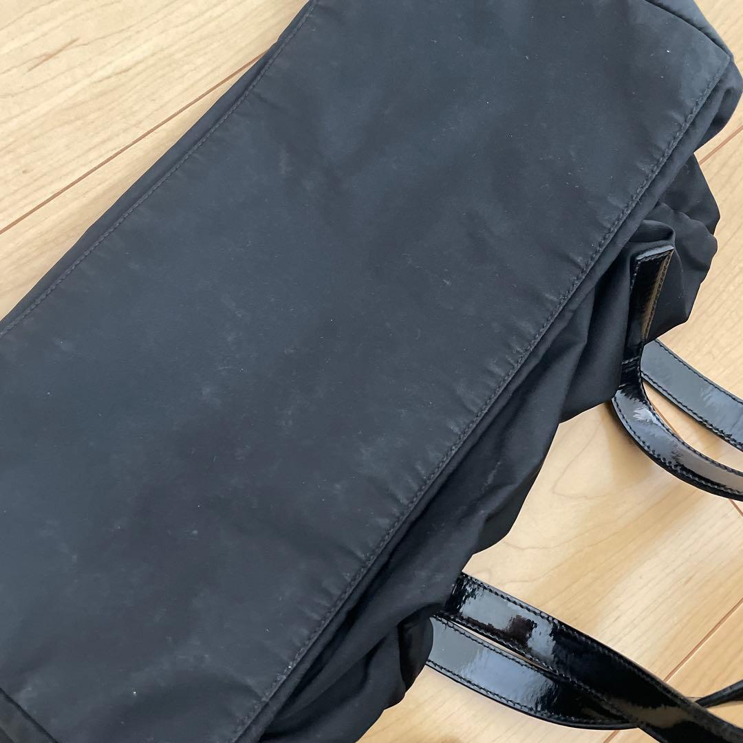 最終　PRADA ブラック ナイロン ハンドバッグ