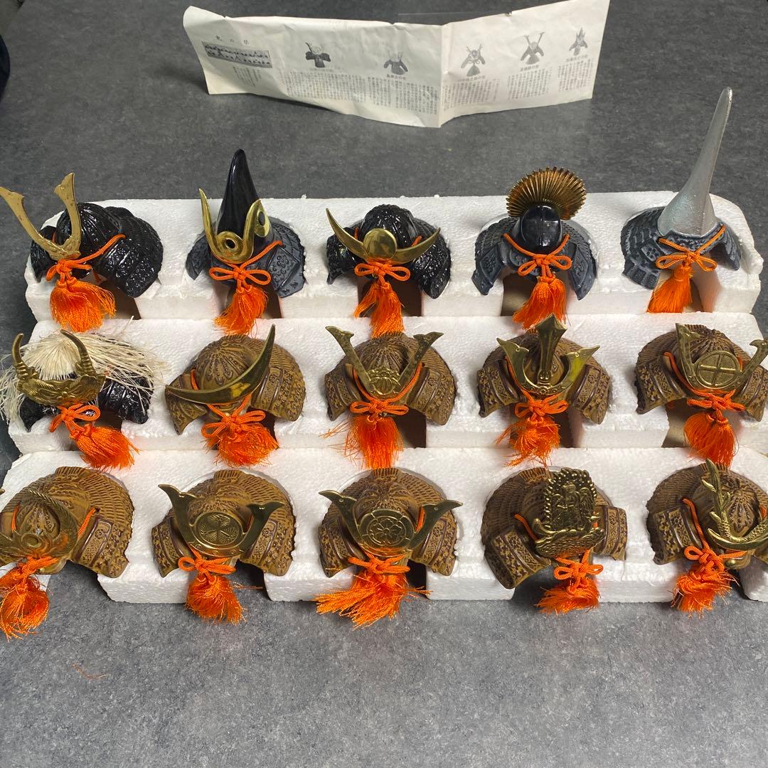 豆兜15点セット　戦国武将　兜