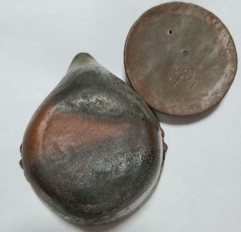 備前焼 宝瓶 在銘 茶道具 煎茶器 陶印有 青