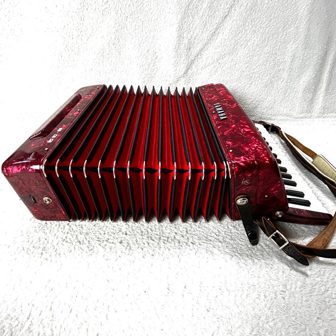 YAMAHA ヤマハ アコーディオン S-32 レッド 純正ケース付き