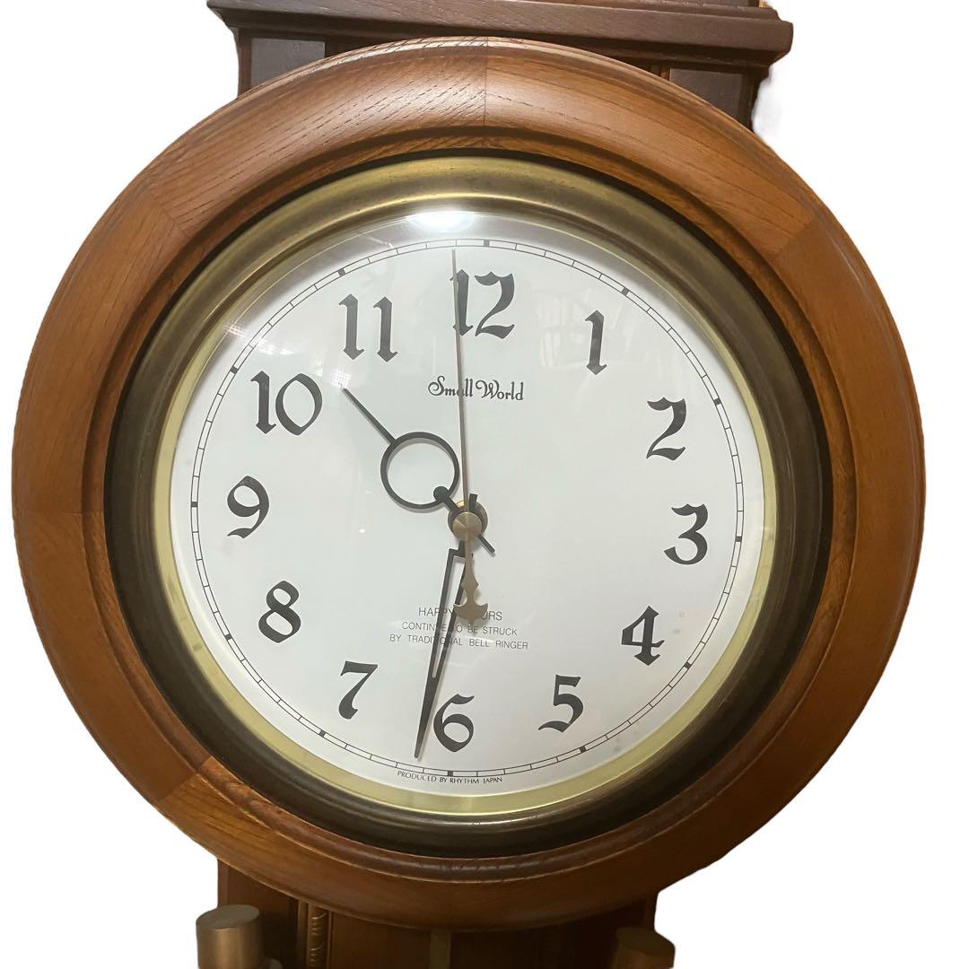 希少　動作品　リズム時計　スモールワールド 　掛け時計