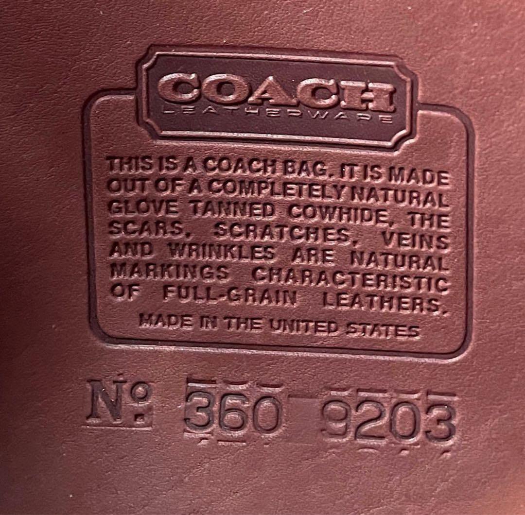 希少 オールドコーチ ショルダーバッグ ブラウン OLD COACH 9815