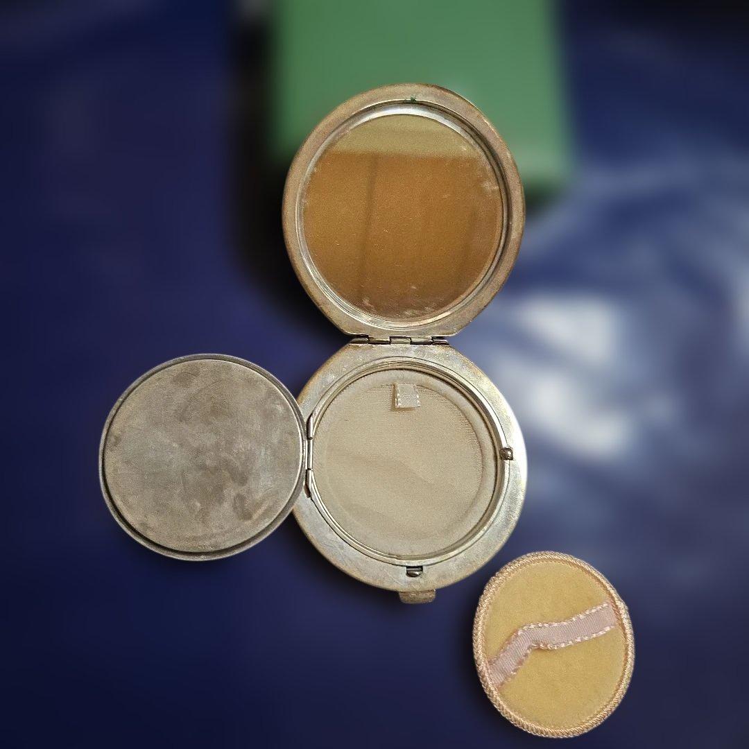 銀製　コンパクトミラー