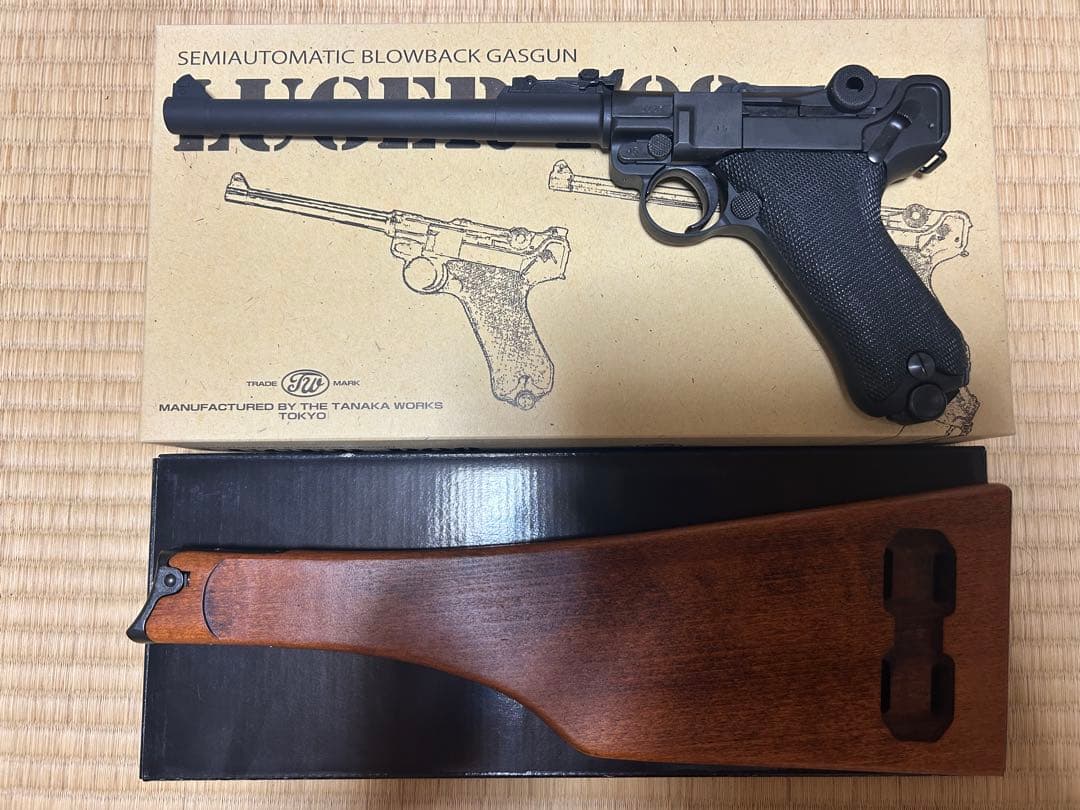 タナカ ルガーP08 8インチモデル＋木製ストック(8インチ用) タナカ ルガーP08 8インチモデル＋木製ストック(8インチ用)