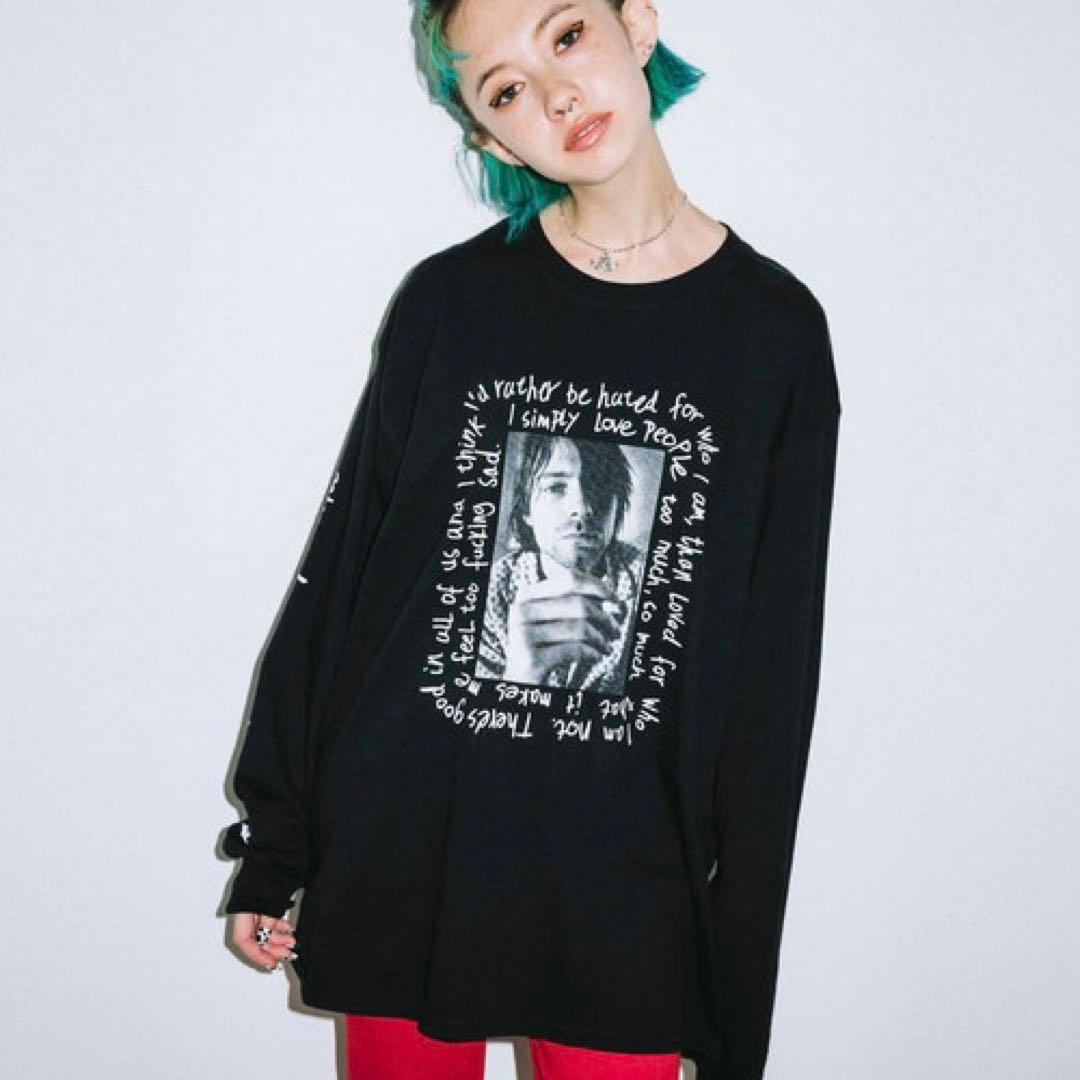 NIRVANAカート・コバーン Tシャツ チャールズ・ピーターソン X-girl