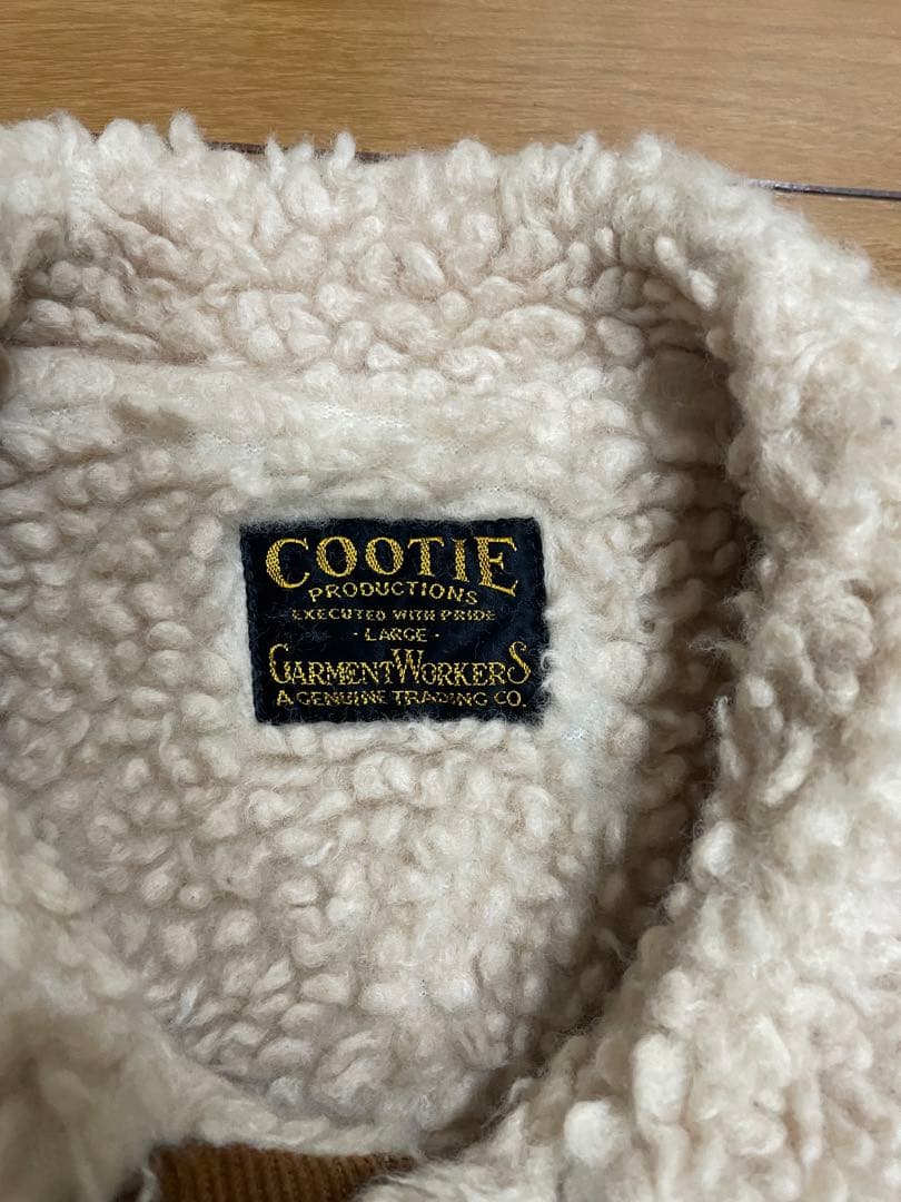 COOTIE コーデュロイボアジャケット　キャメルブラウン　Lサイズ