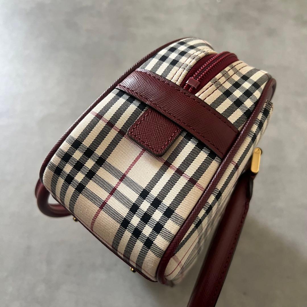 【未使用】 BURBERRY バーバリー ノバチェック ハンド バッグ ボストン