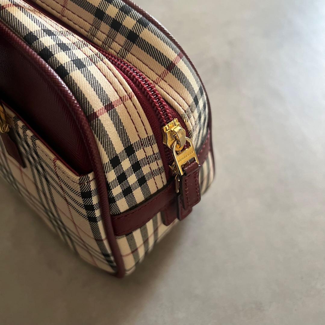 【未使用】 BURBERRY バーバリー ノバチェック ハンド バッグ ボストン
