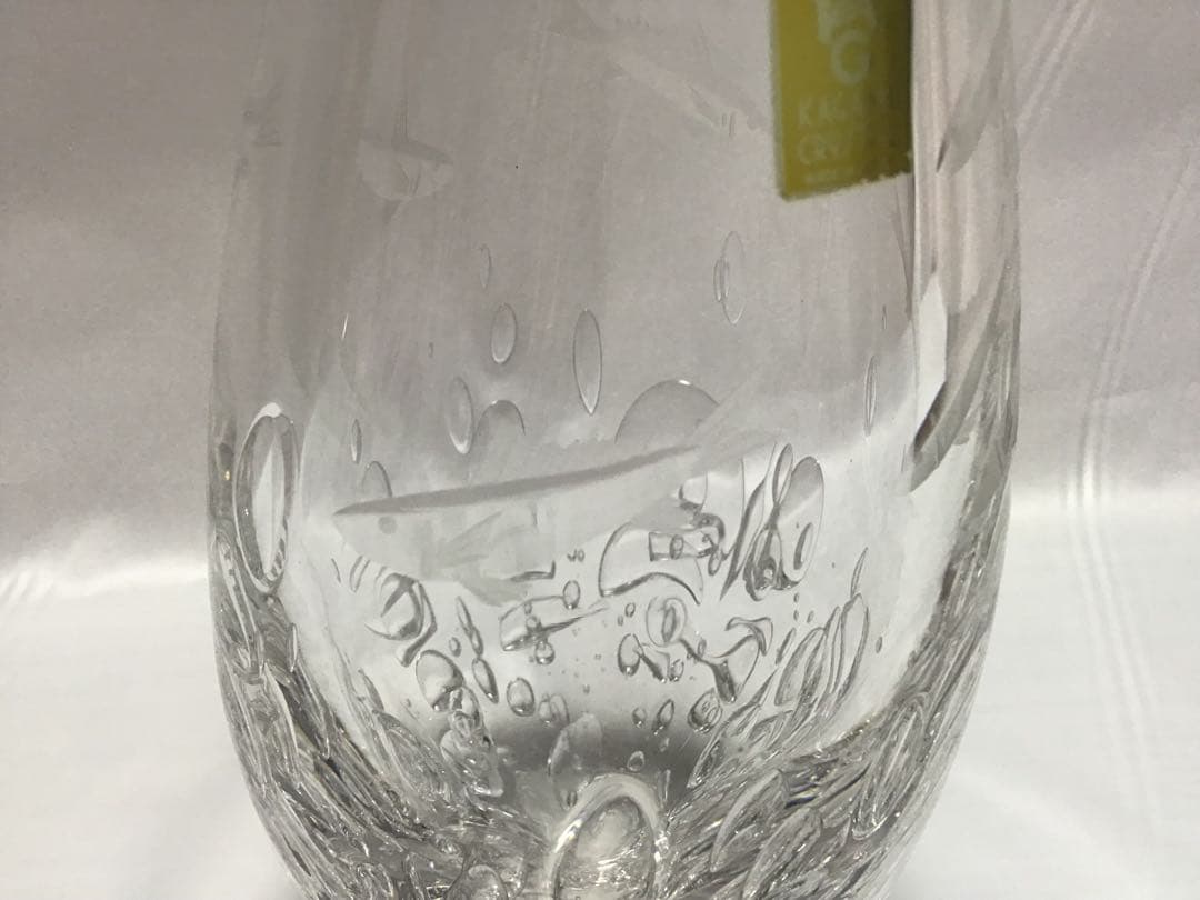 カガミクリスタル 各務満 花瓶 鮎 - メルカリ