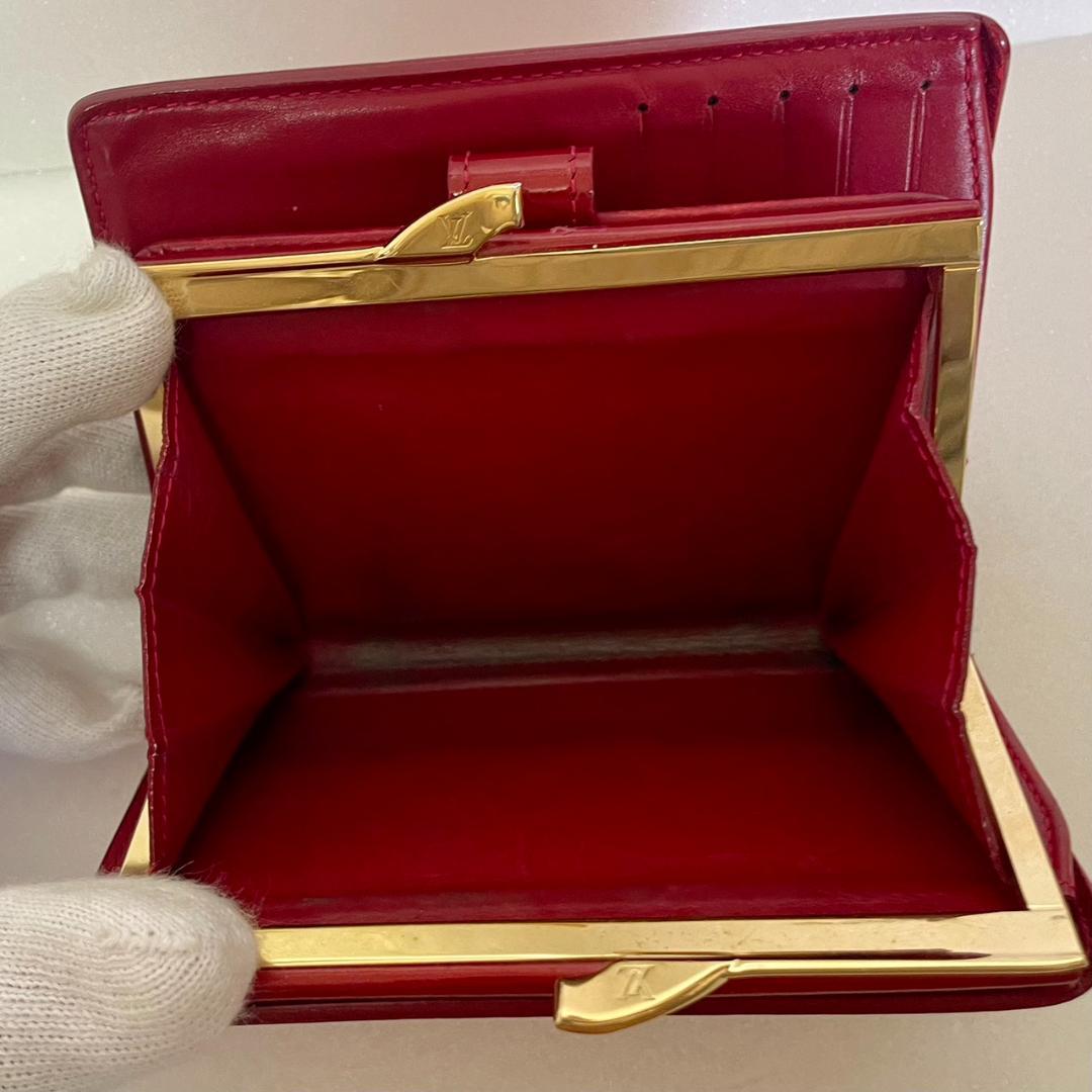 LOUIS VUITTON ヴィトン ヴェルニ ポルトフォイユ ヴィエノワ 赤系