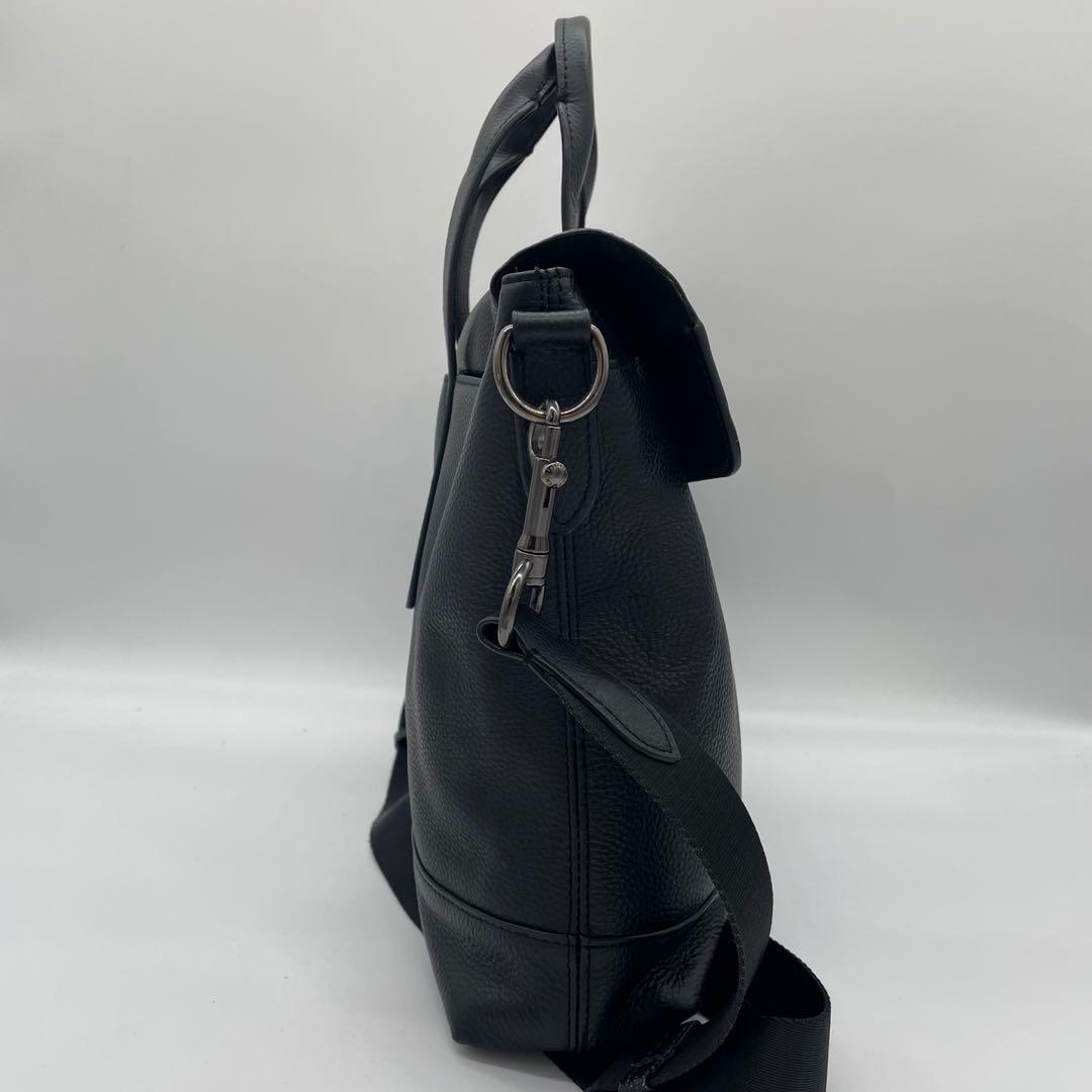 【極美品】コーチ　2way ビジネスバッグ　ハミルトン　レザー　黒　F75757