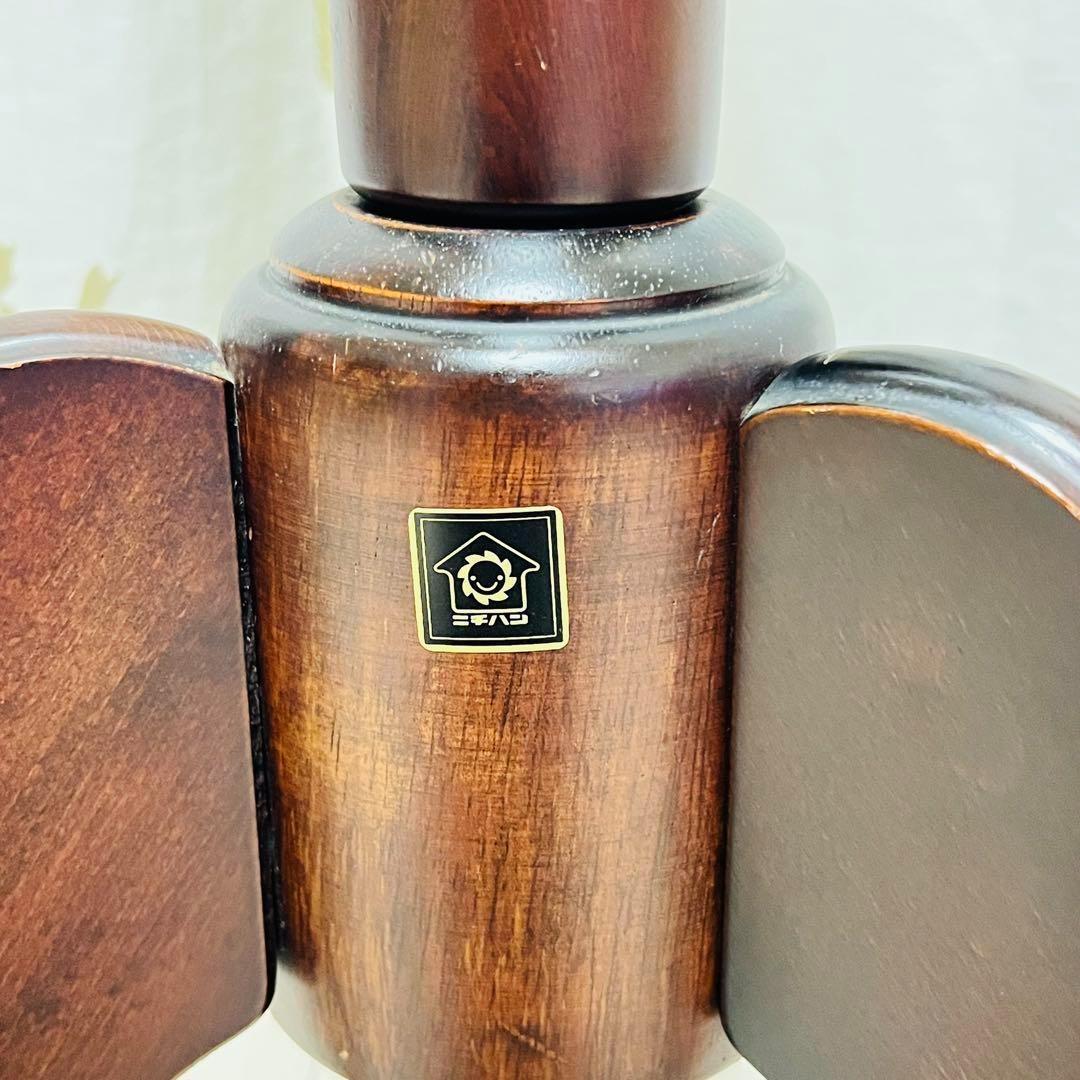 ニチハン アンティーク コートハンガー ハンガーポール 木製