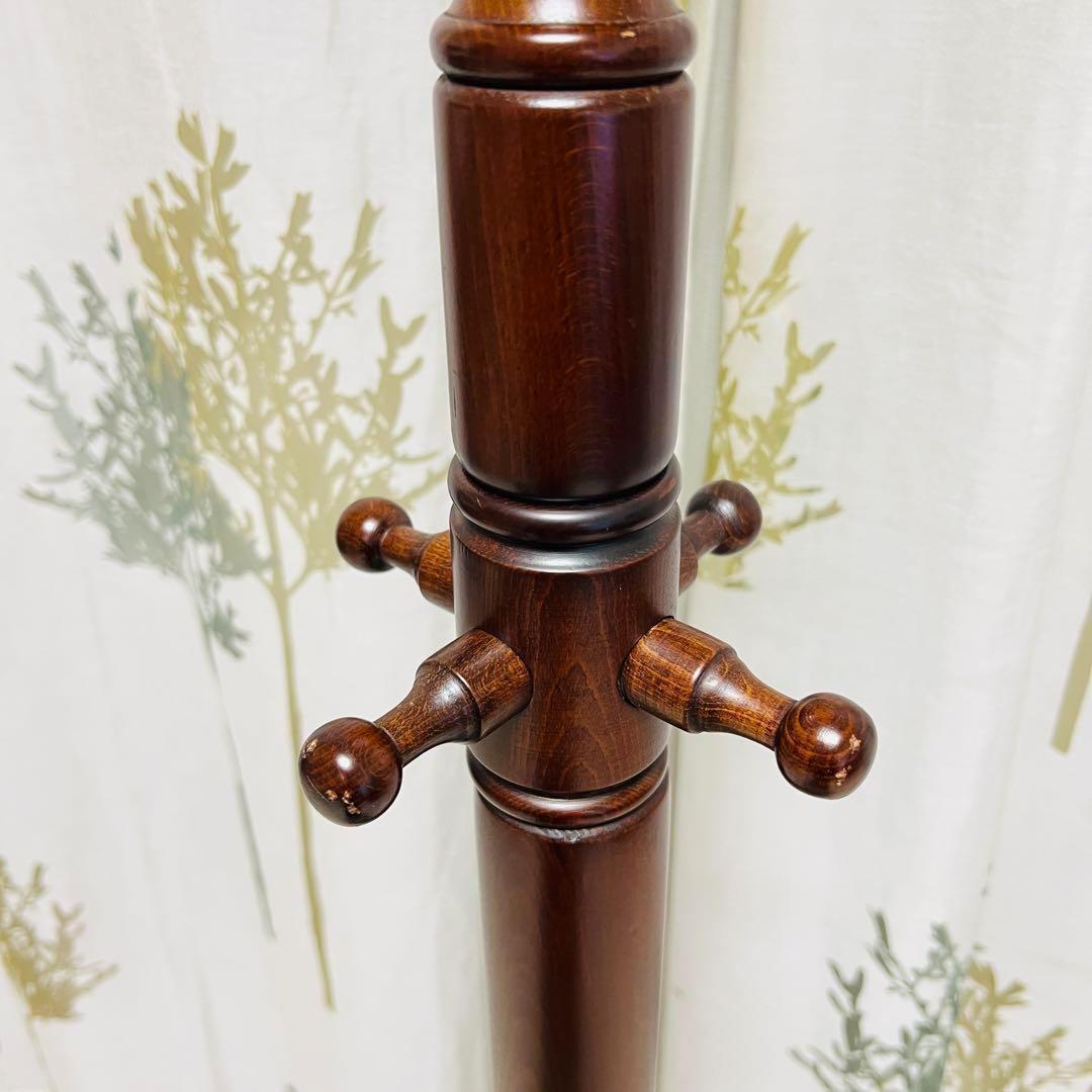 ニチハン アンティーク コートハンガー ハンガーポール 木製