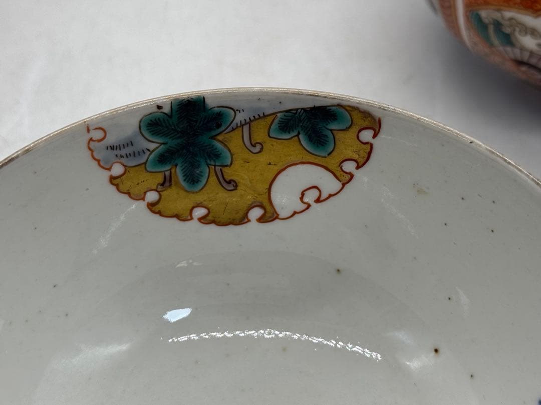 江戸　伊万里錦絵蓋茶碗5点② アンティーク　送料込み251112