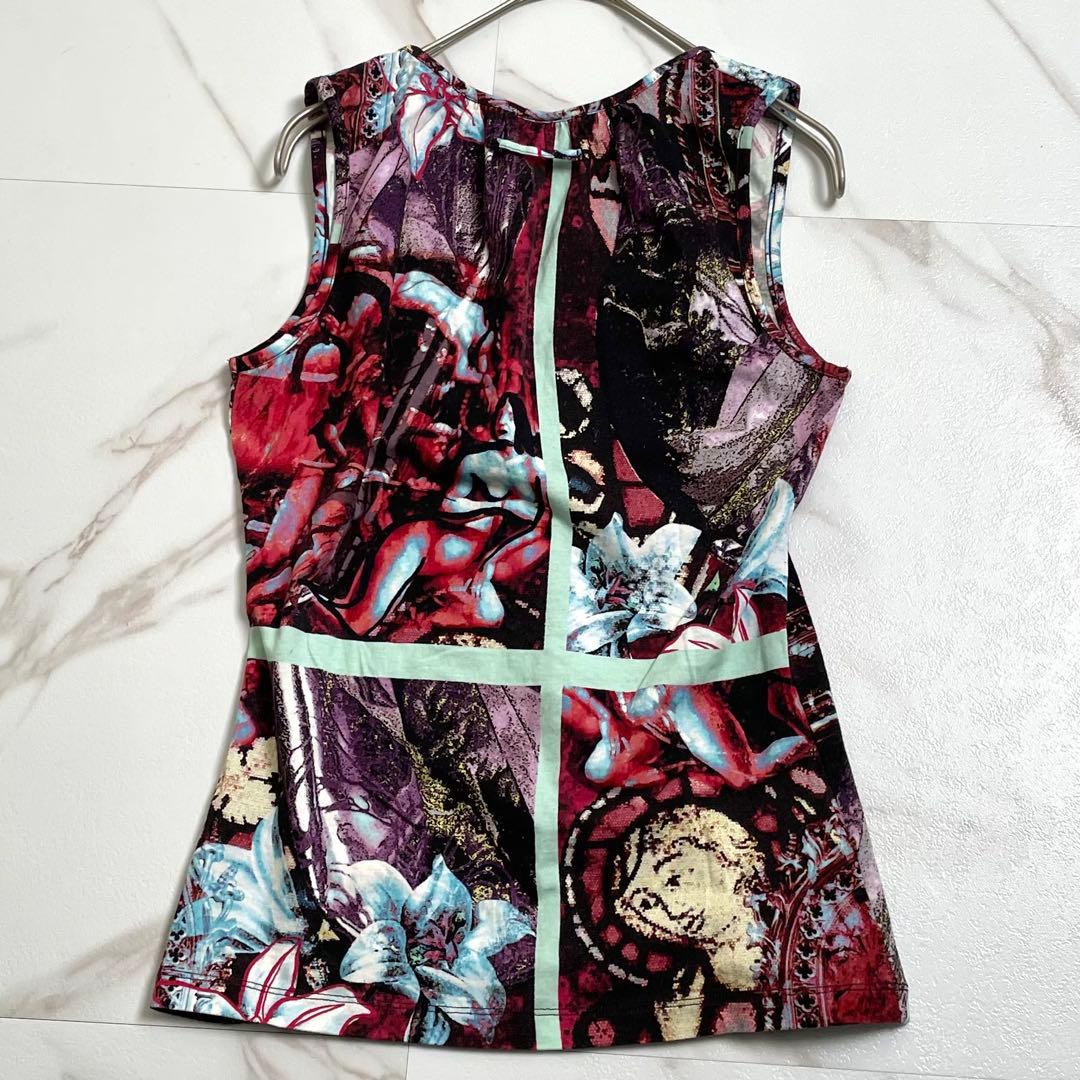 入手困難✨ ジャンポールゴルチエ トップス ノースリーブ グラフィックデザイン