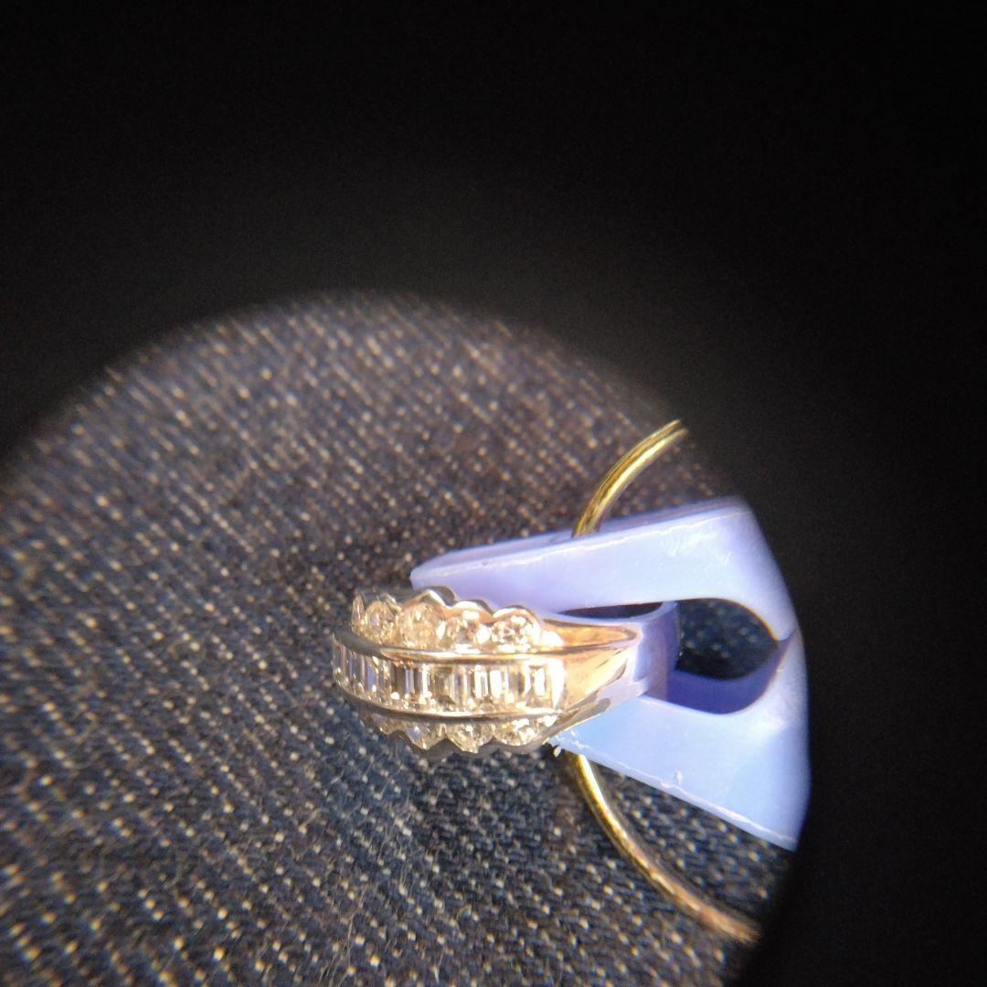 エレガント Pt900 リング ダイヤモンド　中古品