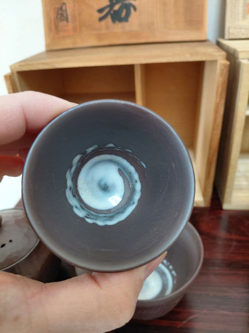 布志名焼 八世 土屋善史郎&萬古焼 翠涛園 石？作 煎茶道具 茶道具