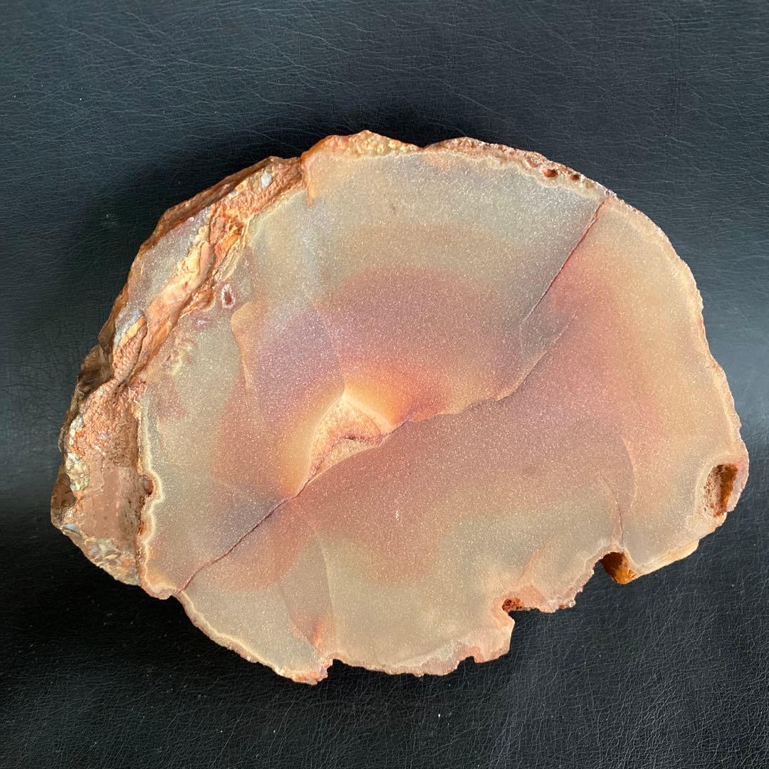 瑪瑙 断面 輪切り 原石 鑑賞石 飾り石 置物 メノウ 2点 まとめ売り