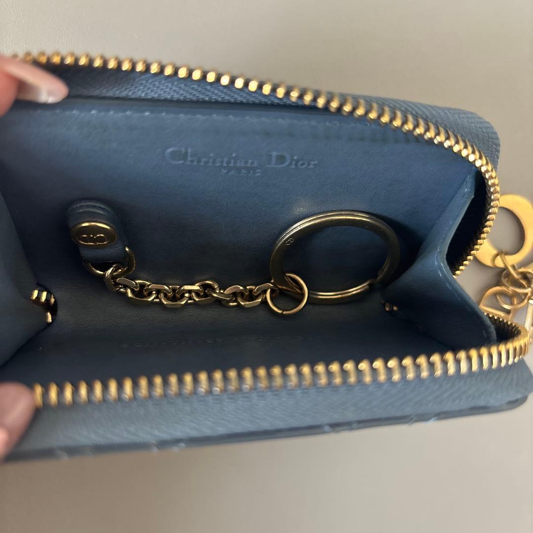 DIOR クリスチャンディオール カナージュケース　ブルー