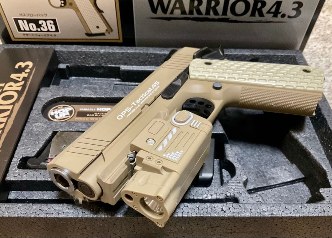 東京マルイデザートウォリアー4.3 (タクティカルライト&レーザーポインター付)