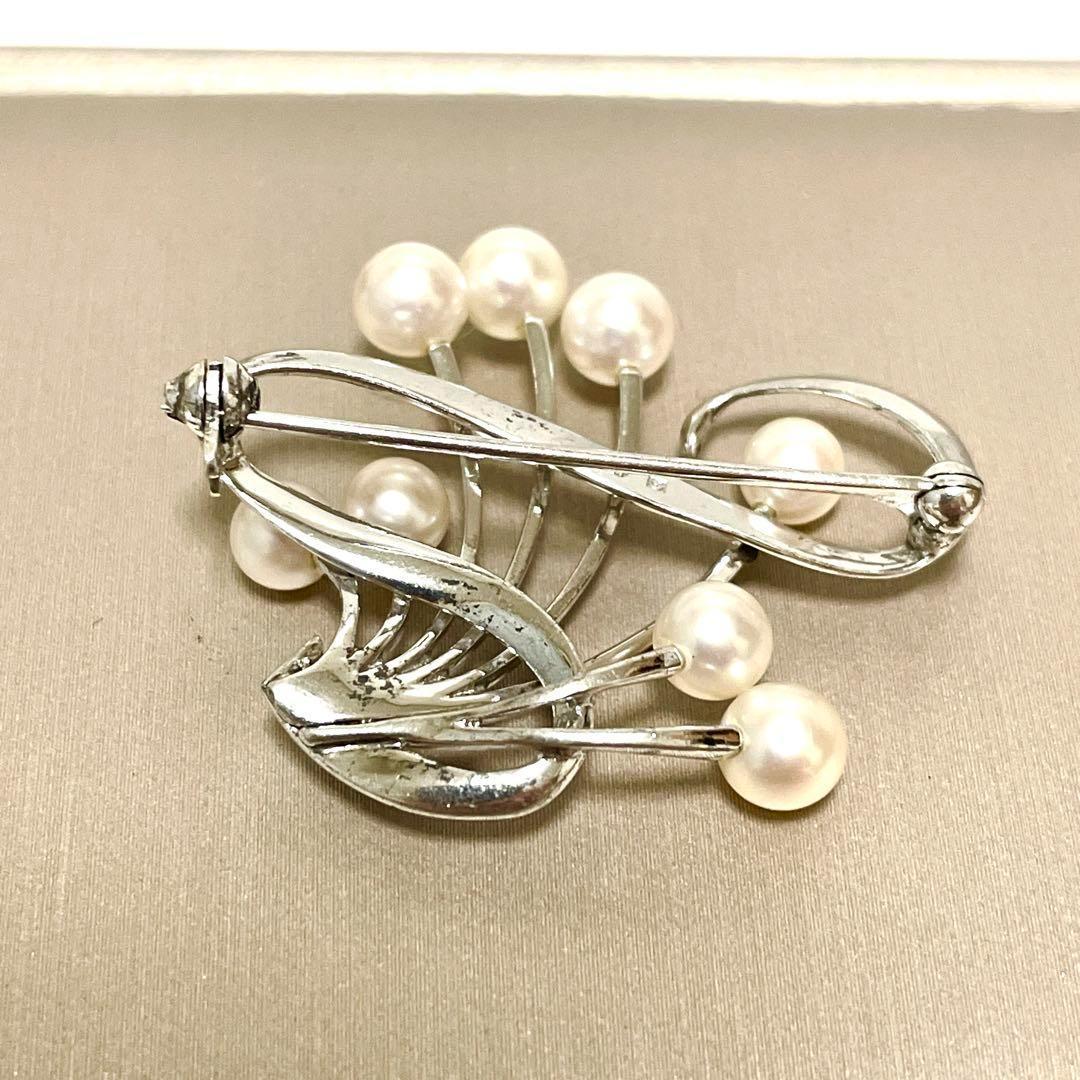 皇室御用達 MIKIMOTO ミキモト アコヤ真珠 パール ブローチ コサージュ
