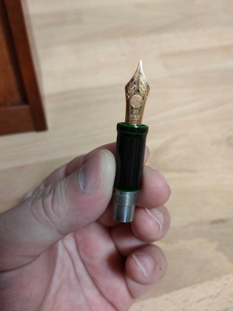 ★12月2日まで★中屋万年筆 緑溜