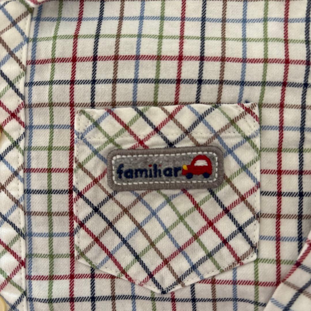 familiar チェック柄シャツ 80 - メルカリ