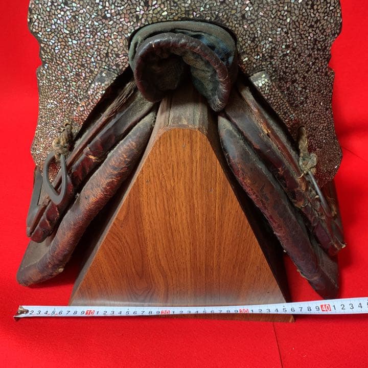 馬具 鎧 馬術 床の間 馬好き 骨董品 博物館 美術館 螺鈿細工 貝細工馬の