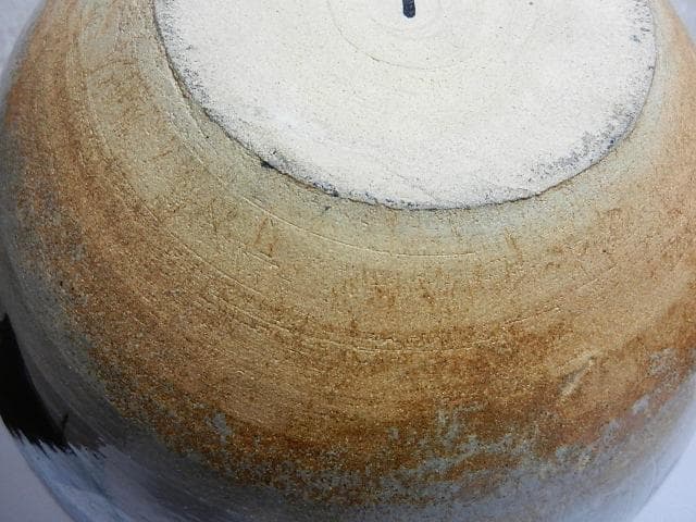 京焼 伝統工芸士「河島浩三」作 大型花瓶（高27．5㌢、胴30