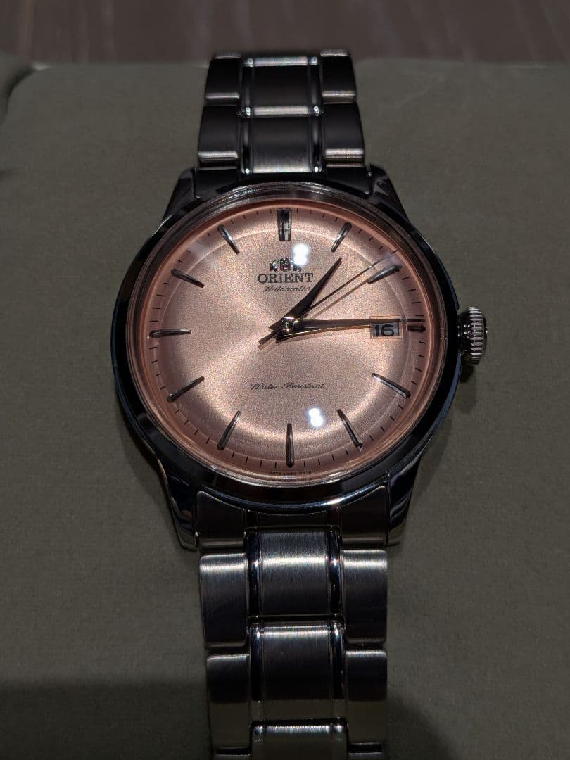 未使用！オリエント　ORIENTE　バンビーノ　サーモン　ピンク