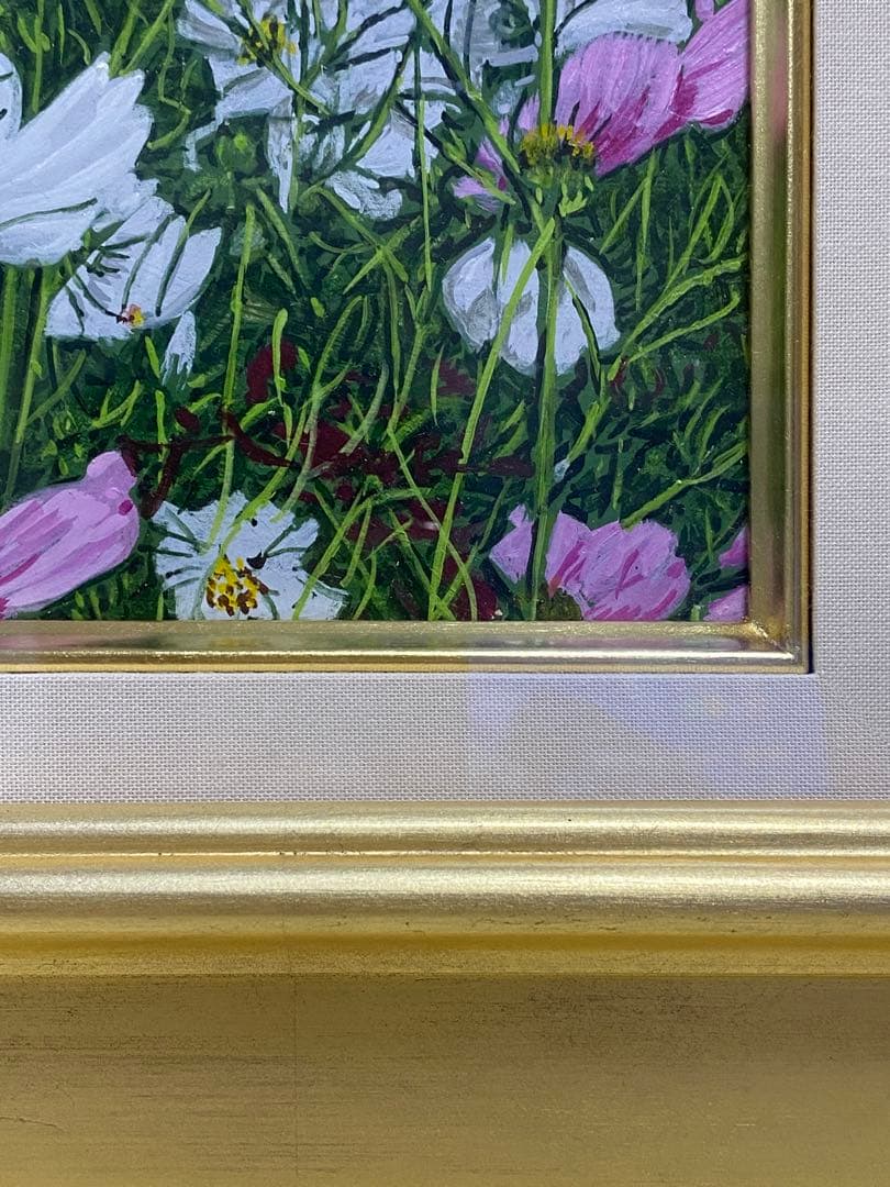 井阪 仁 コスモス 額 61cm✖︎69cm