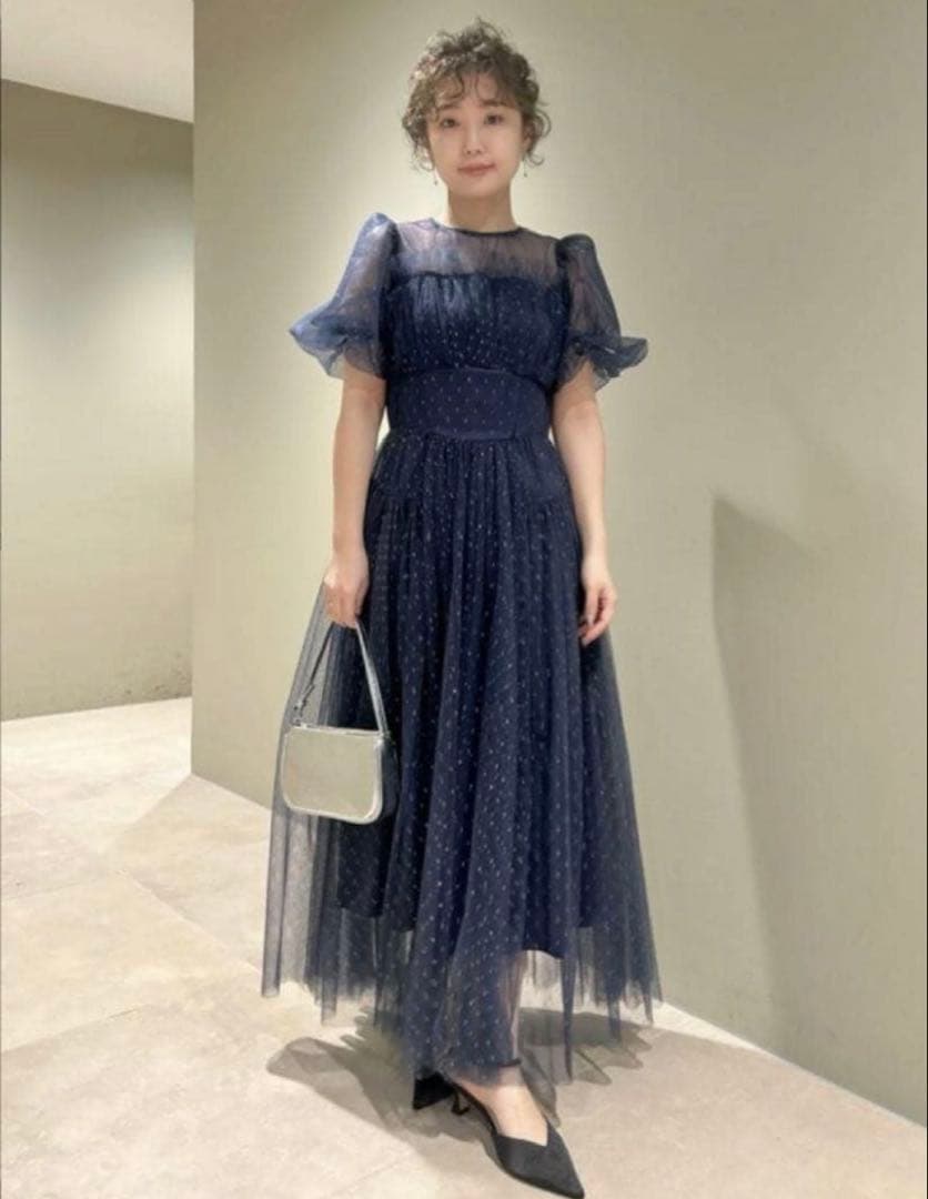 ボリュームチュールドレス　1 ボリュームソフトチュールドレス 結婚式 パーティードレス