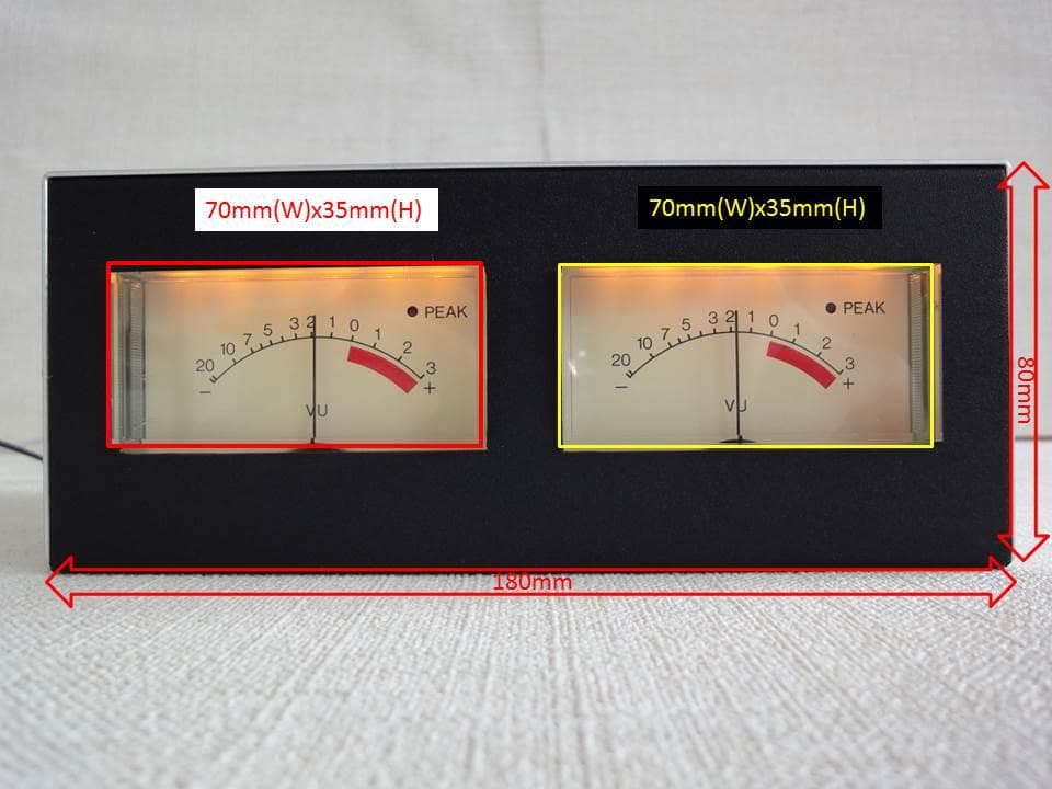 自作ステレオVUメーター220号機（YAMAHAワイド大型・ピーク付） - メルカリ