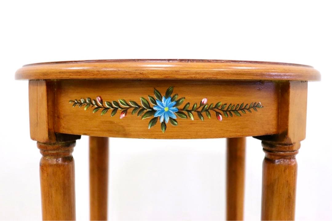 GMGS53○イタリア製 サイドテーブル ラウンドテーブル 丸テーブル 花台