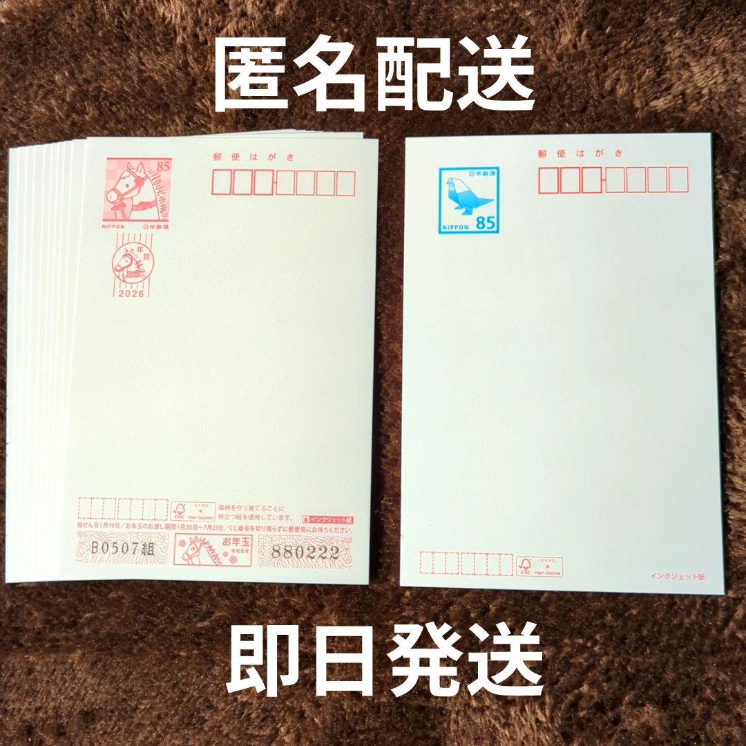 年賀状用紙 2026年用 インクジェット 10枚 官製はがきインクジェット1
