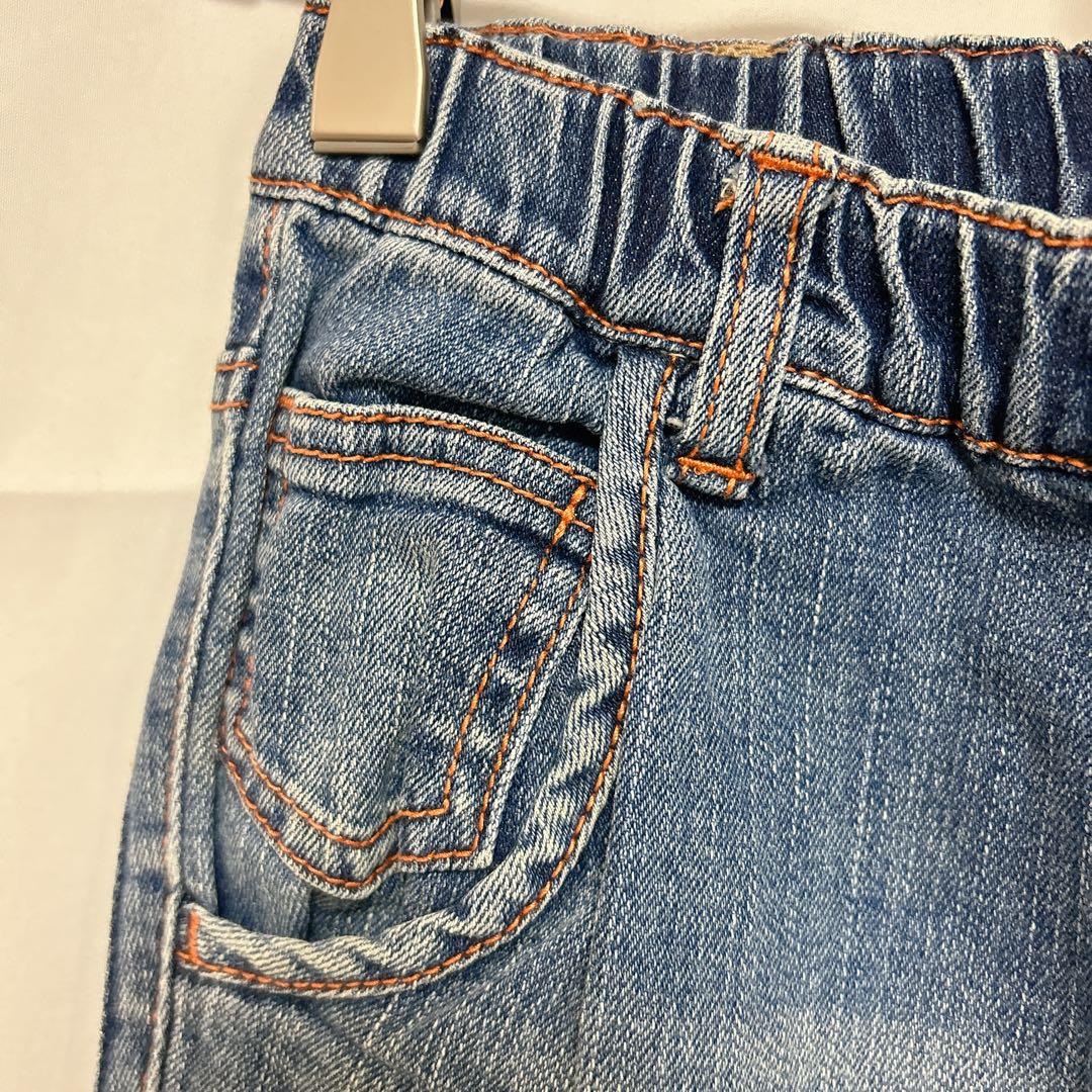 デニムダンガリー パンツ 両面ペンキ 130 DENIM DUNGAREE 【デニム