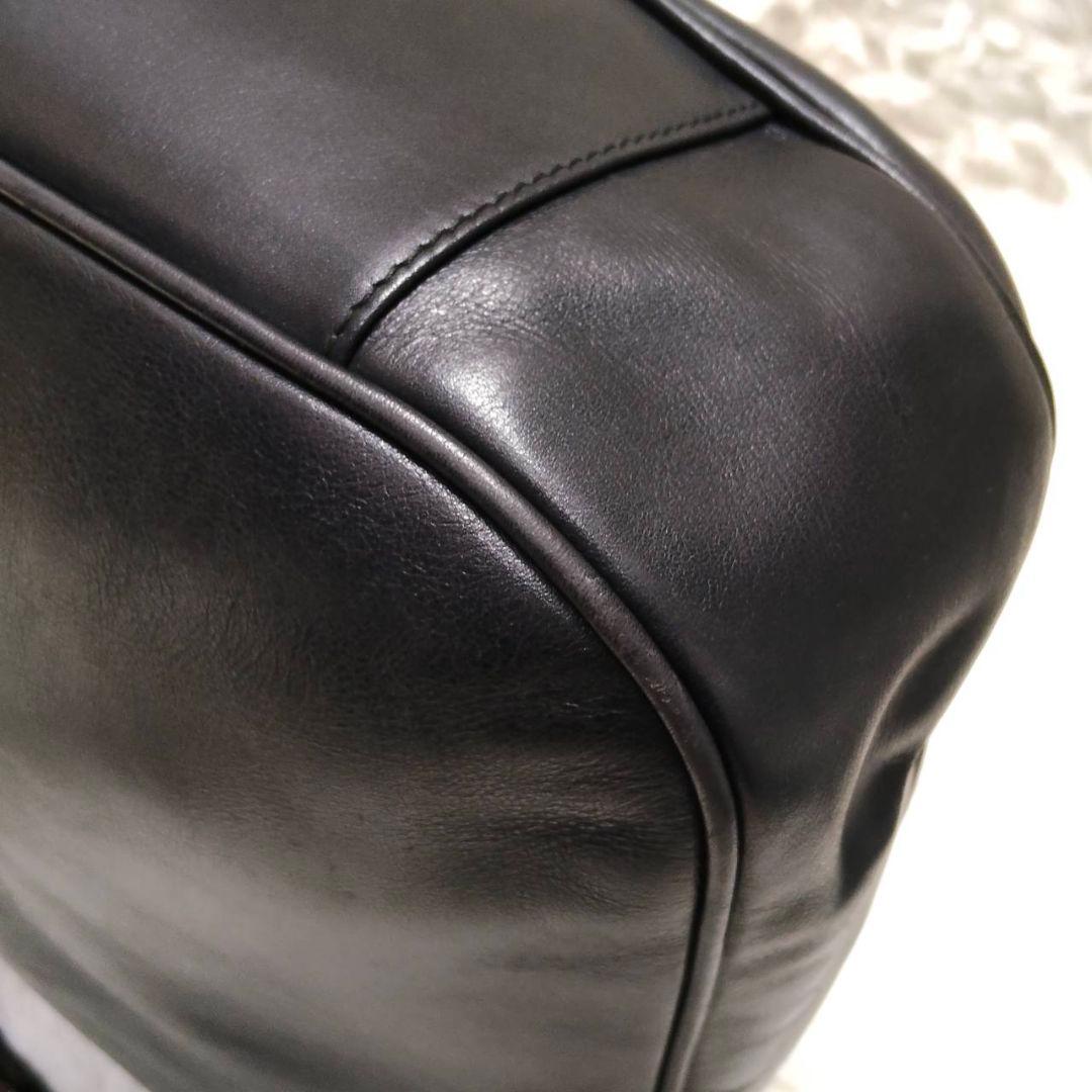 グッチ ワンショルダー レザー バンブー A4可 肩掛け ブラック