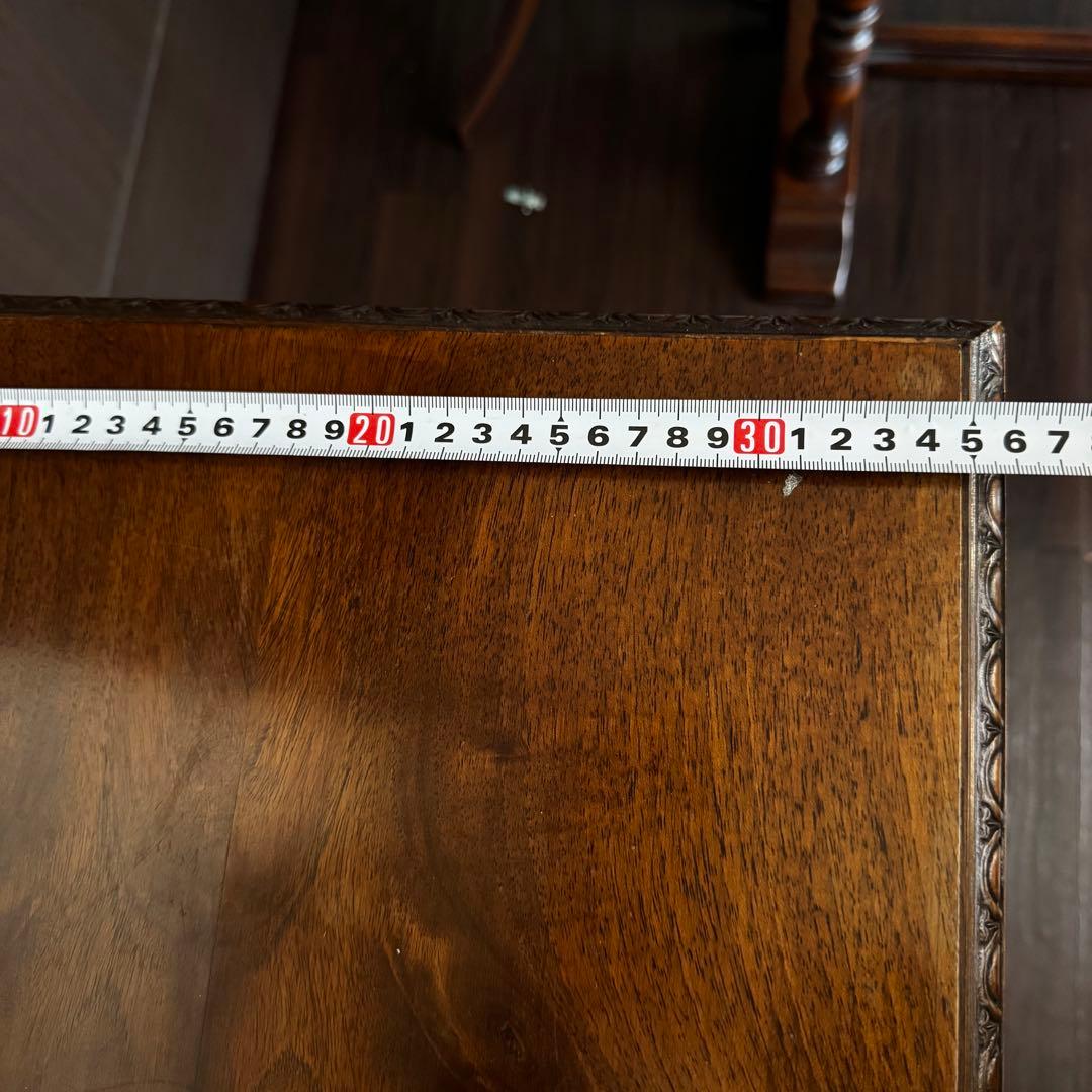 アンティーク 木製レコードラック ミュージックキャビネット ミッド