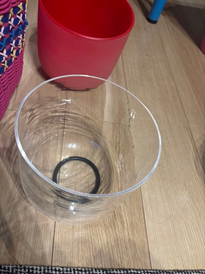 大幅値下げ クリスタルボウルEつや消し石英用7インチC注赤 おまけ付き