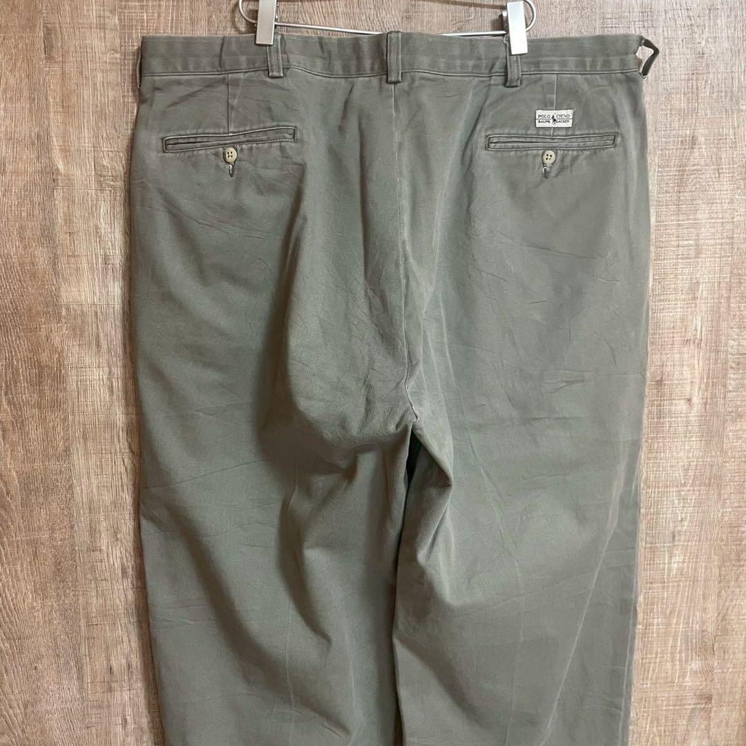 90s ラルフローレン ポロチノ アンドリュー カーキ チノパン