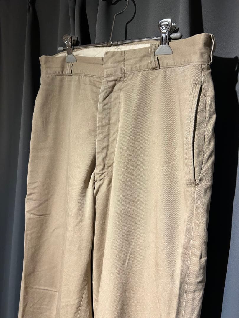 60s usarmyチノ w31相当 GRIPPERアルミ 米軍実物 60s usarmyチノ w31相当 GRIPPERアルミ 米軍実物 - パンツ在庫 処分