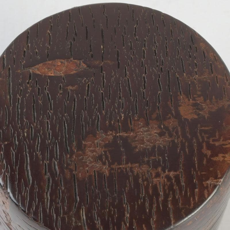 茶道具 伊藤松次作 樺細工 むじ皮 抹茶入 共箱 V 9657