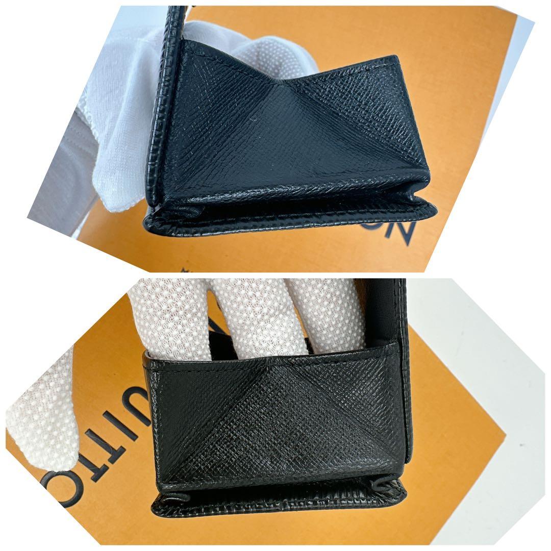 超美品　ルイヴィトン　ポルトモネ　ボワット　ケース　黒　ブラック