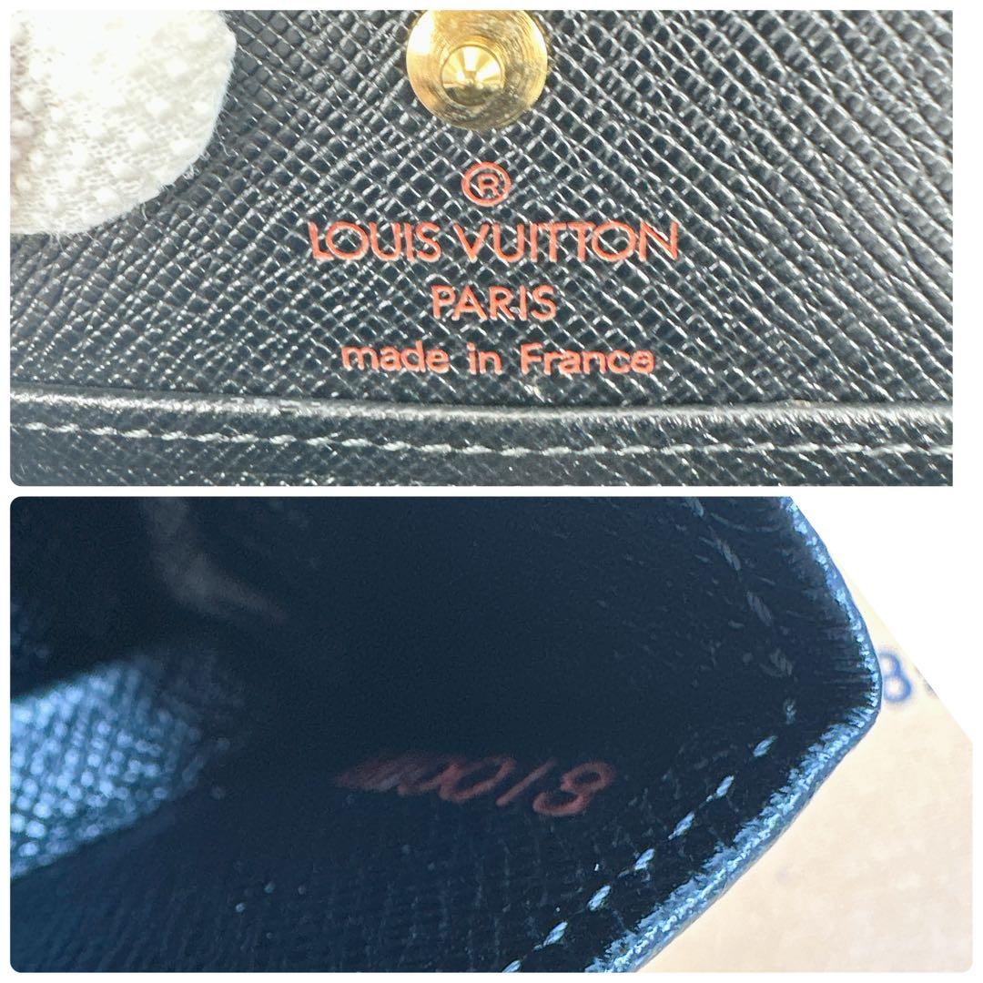 超美品　ルイヴィトン　ポルトモネ　ボワット　ケース　黒　ブラック